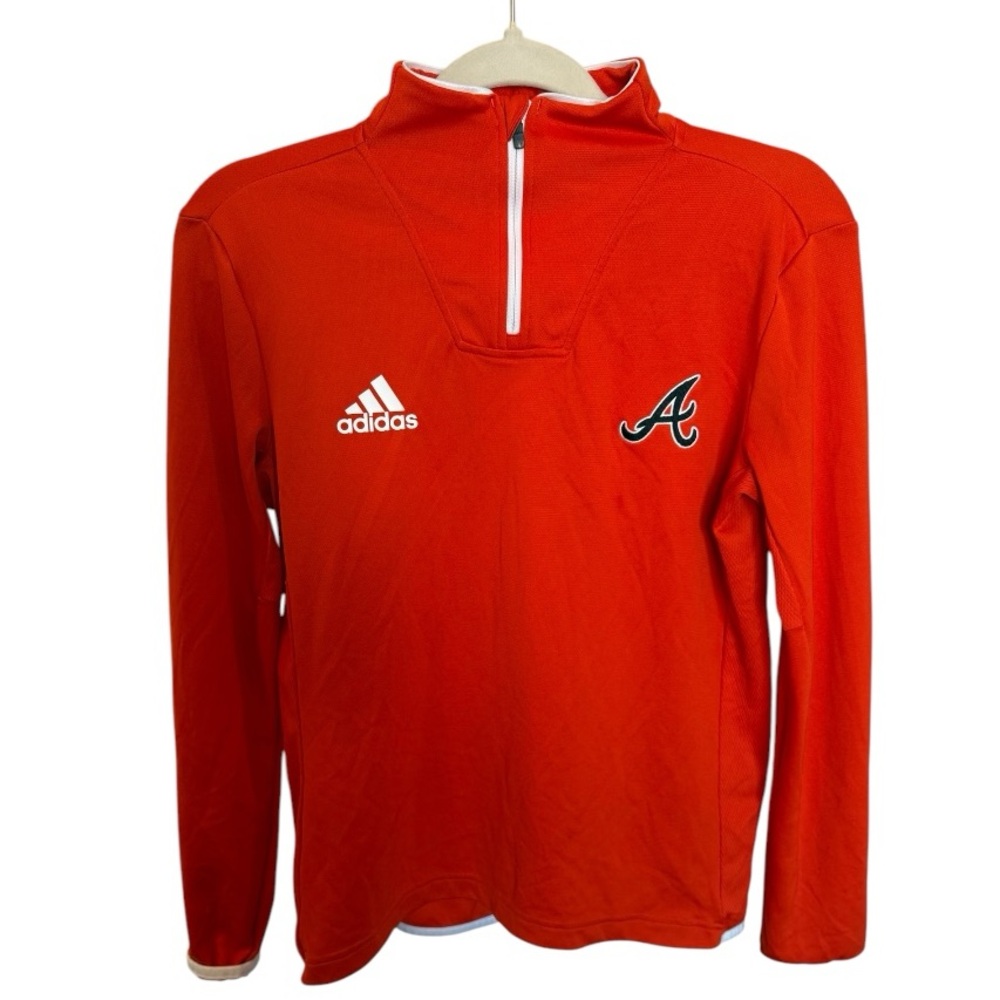 Atlanta Braves Adidas Quarter Zip Size Small